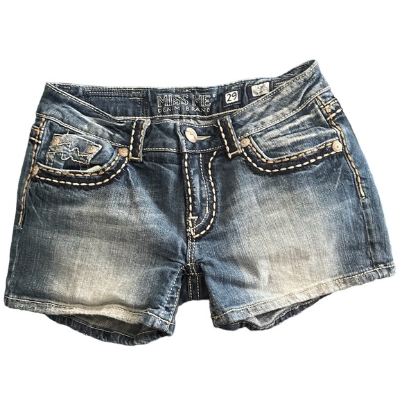 Miss Me Irene Jean Shorts - Picture 1 of 7